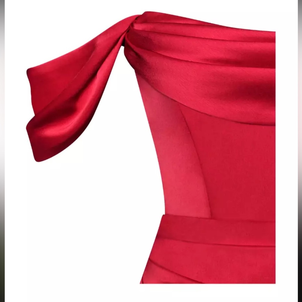 Red Satin Gown - image 6